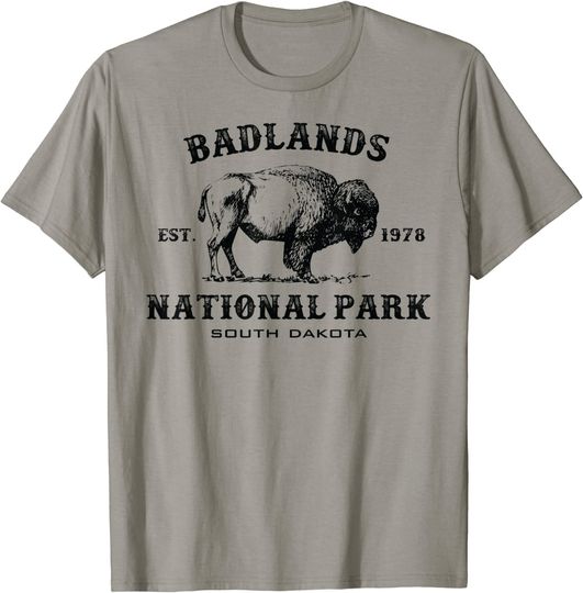 Badlands National Park South Dakota American Bison Souvenir Tank Top