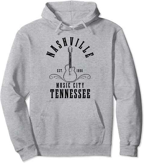 Nashville Tennessee Country Music City Pullover Hoodie