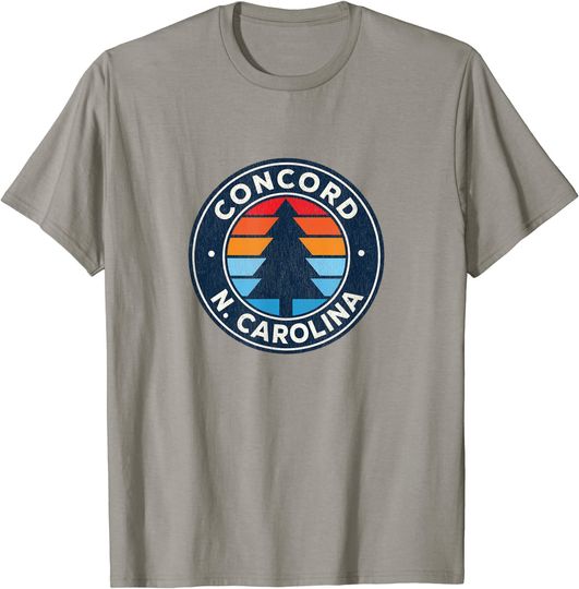 Concord North Carolina NC Vintage Graphic Retro 70s T-Shirt