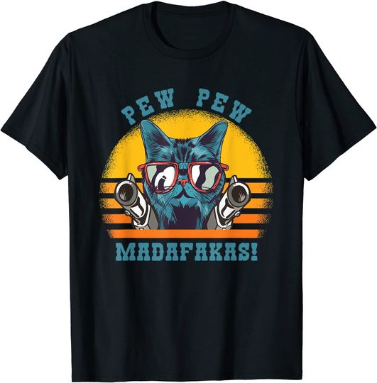 Discover Pew Pew Madafakas Funny Cat Long Sleeves