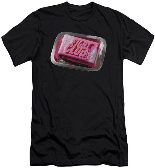 Fight Club Dramatic Action Movie Pink Sudsy Bar T Shirt