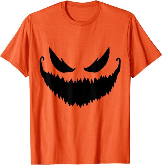 Pumpkin Jack O Lantern Face Long Sleeves