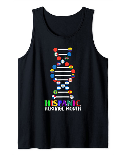National Hispanic Heritage Month DNA Latino Nationalities Tank Top