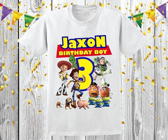 Family Toy Story Birthday Personalized Custom T-Shirt