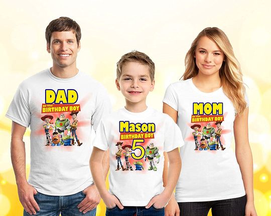 Family Birthday Toy Story Personalized Shirt