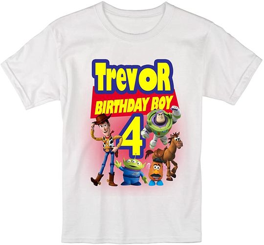 Toy Story Birthday Kid Family Custom T-Shirt