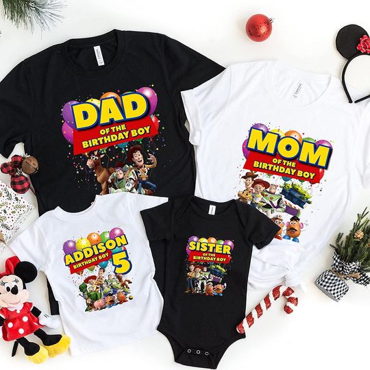 Toy Story Birthday Family Personalized Custom Shirt