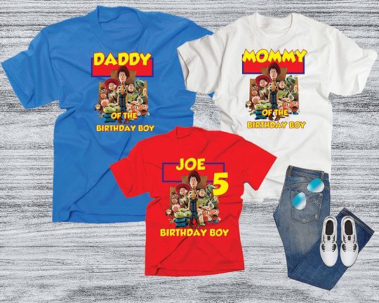 Toy Story Birthday Personalized Custom T-Shirt