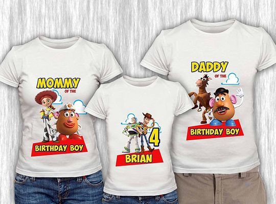 Birthday Toy Story Family Personalized Custom Shirt