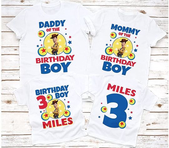 Toy Story Birthday Woody Birthday T-Shirt