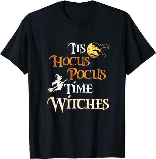 Halloween Witch Its Hocus Pocus Time Witches Long Sleeves