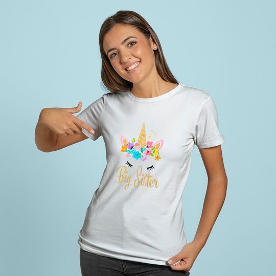 Discover Kids Unicorn Big Sister Hoodie I'm Going to be a Big Sister T
