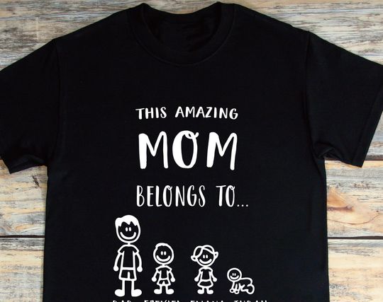 Discover Personalized Mom This Mom Belongs To Custom Names T Shirt