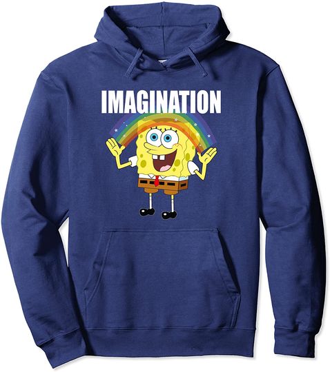 SpongeBob Rainbow with Imagination Pullover Hoodie