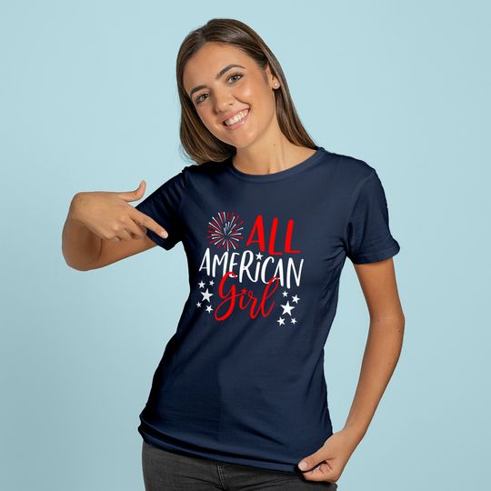 Discover Family Matching Hoodie All-American Girl THoodie
