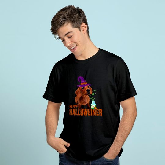 Funny Happy Halloweiner Cute Halloween Dog Lover Dachshund Long Sleeves