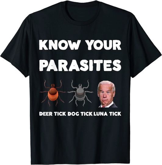 Know Your Parasites  Anti Joe Biden Sucks Political T-Shirt