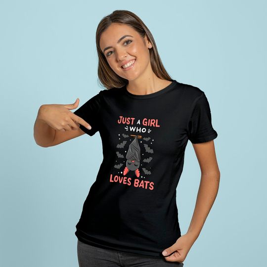 Discover Bat Just a Girl Who Loves Bats Bat Lover Gift Hoodie