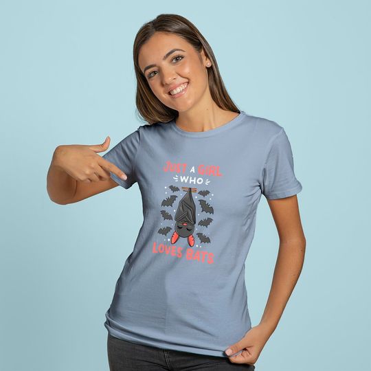 Bat Just a Girl Who Loves Bats Bat Lover Gift Long Sleeves