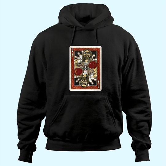 The Big Lebowski The Dude Abides Playing Card Hoodie
