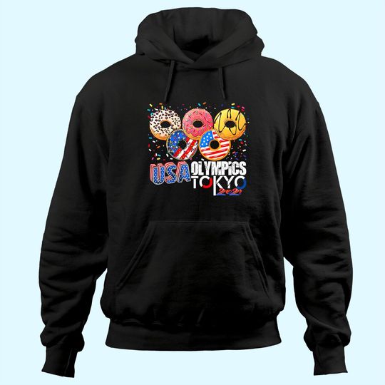 Discover Colorful USA Tokyo Donuts In The Shape Of The Olympic Symbol Hoodie