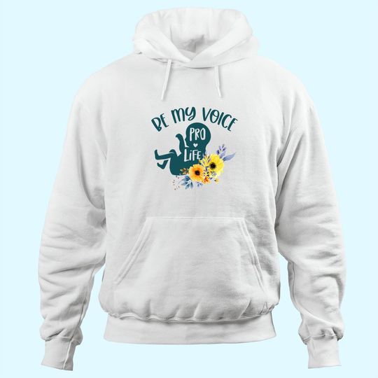 Discover Be My Voice Pro Life Anti Abortion Pro-Life Floral Baby Hoodie