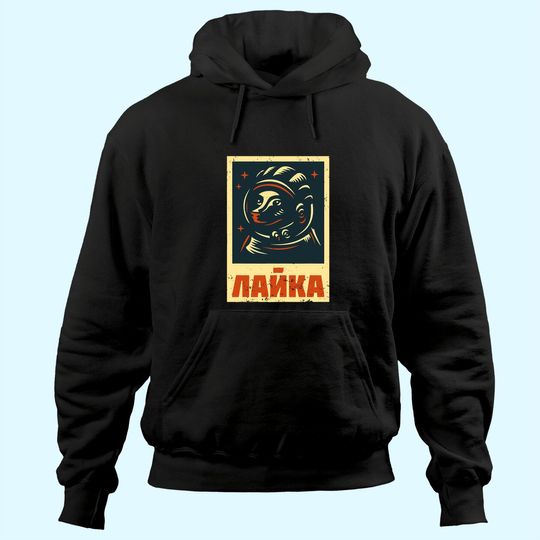 Laika dog Sputnik space travel Hoodie