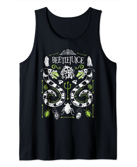 Beetlejuice Symbols Tank Top