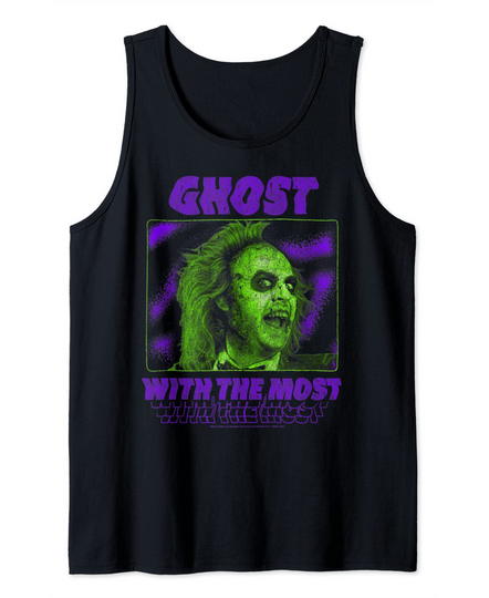 Beetlejuice Ghost With The Most Neon Poster Tank Top