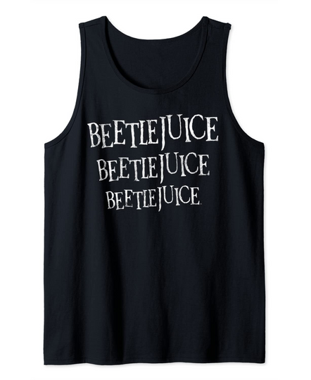 Beetlejuice Beetlejuice Beetlejuice Stack Tank Top