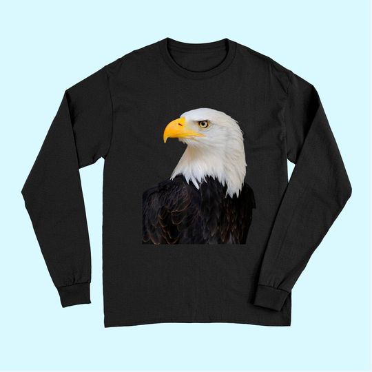 Bald Eagle Long Sleeves Bald Eagle Bird Face Tee