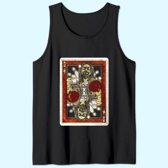 The Big Lebowski The Dude Abides Playing Card Tank Top