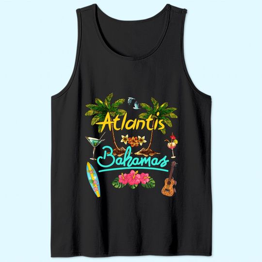 Atlantis Bahamas Beach Summer Palm Tank Top