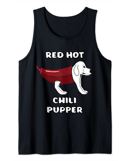 RHCP Red Hot Chili Pupper Peppers Parody Puppy Doggy Puppies Tank Top