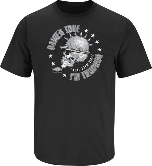 Raider Football Fans. Raider True Til The Day I'm Through Black T-Shirt