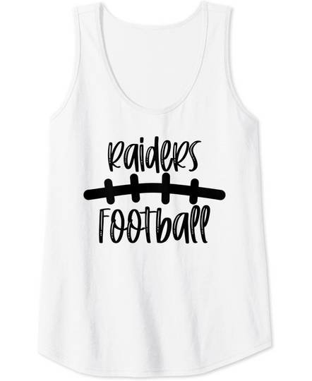 Raiders Football School Spirit Team Mascot Game Night Tank Top