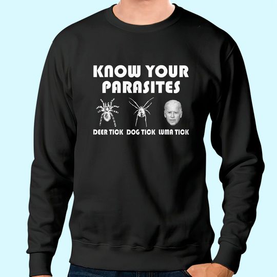 Know Your Parasites - Anti Joe Biden Sucks Funny Political Sweatshirt