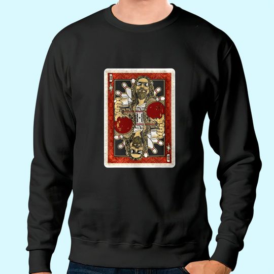 The Big Lebowski The Dude Abides Playing Card Sweatshirt