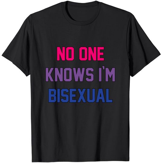Bisexual Bi Pride Funny Gay Lesbian LGBTQ Clothing Gifts T-Shirt