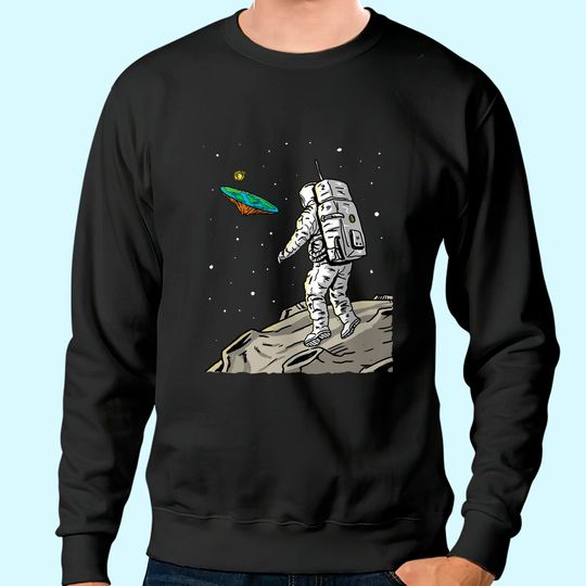 Flat Earth Moon Landing Conspiracy Theory Anti Scientism Sweatshirt