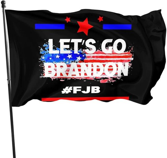 Discover Let’s Go Brandon Fjb Flags Banner With Brass Grommets Vivid Color And Fade Proof