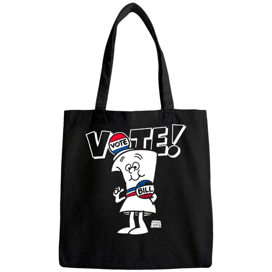 Ripple Junction Schoolhouse Rock Vote with Bill Adult Tote Bag