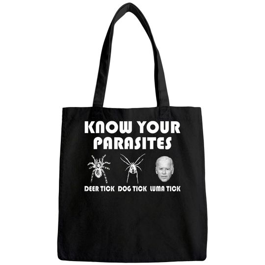 Know Your Parasites - Anti Joe Biden Sucks Funny Political Tote Bag