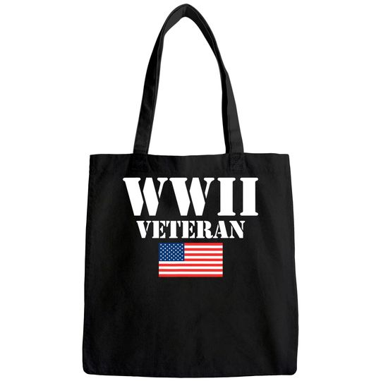 American Patriot WWII Veteran Military World War 2 Veteran Tote Bag
