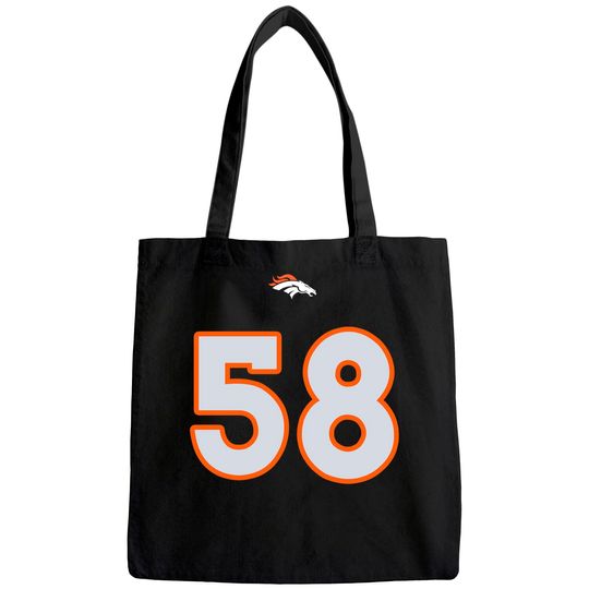 Men's Von Miller Navy Denver Broncos Eligible Receiver Name & Number Big & Tall Tote Bag