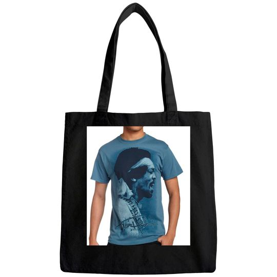 Men's Jimi Hendrix Profile Tote Bag
