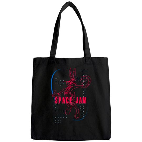 Space Jam New Legacy Short Sleeve Tote Bag- Looney Tunes Tune Squad Bugs Bunny Tote Bag