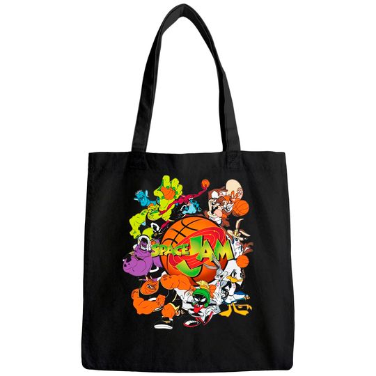 Space Jam Tune Squad Marvin & Bugs Bunny Teenage Tote Bag New Clothes Black