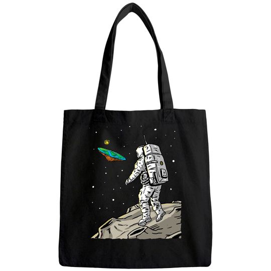 Flat Earth Moon Landing Conspiracy Theory Anti Scientism Tote Bag