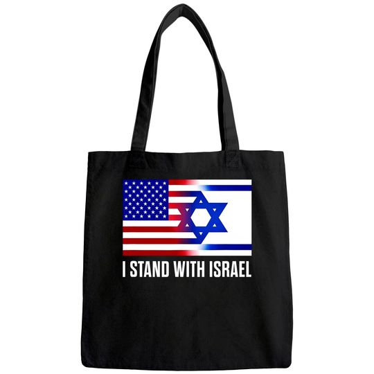 I Stand With Israel Patriotic Flag Tote Bag